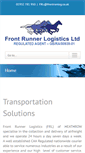 Mobile Screenshot of frontrunnerlogistics.co.uk